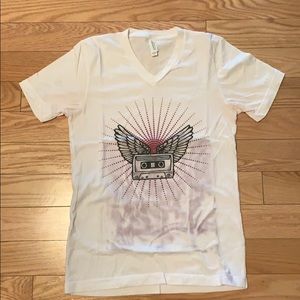 White T-Shirt with Graphic Print
